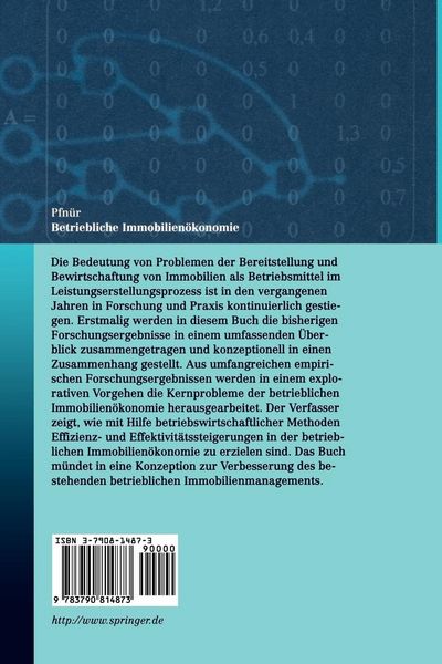 Produktbild: Betriebliche Immobilien&ouml;konomie