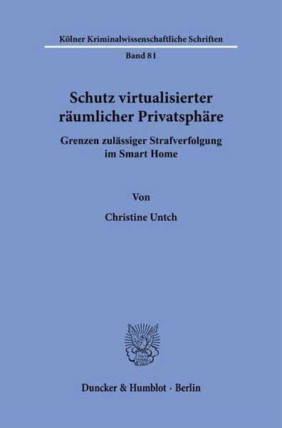 Produktbild: Schutz virtualisierter r&auml;umlicher Privatsph&auml;re