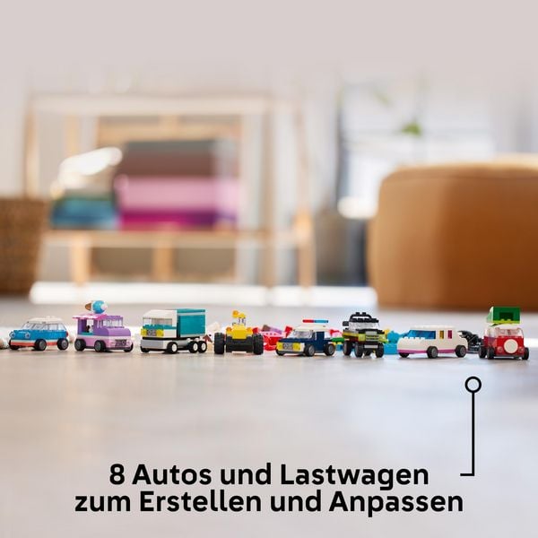 Produktbild: LEGO Classic 11036 Kreative Fahrzeuge, Bausteine-Set mit Autos und Zubeh&ouml;r