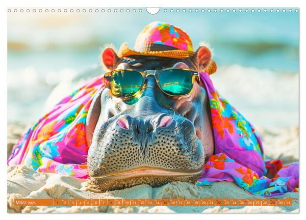 Produktbild: Big & Beautiful. Tierische Plus Size Models. Elefanten und Co. (Wandkalender 2026 DIN A3 quer), CALVENDO Monatskalender