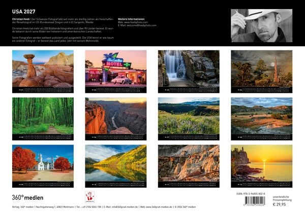 Produktbild: USA - Premiumkalender 2027