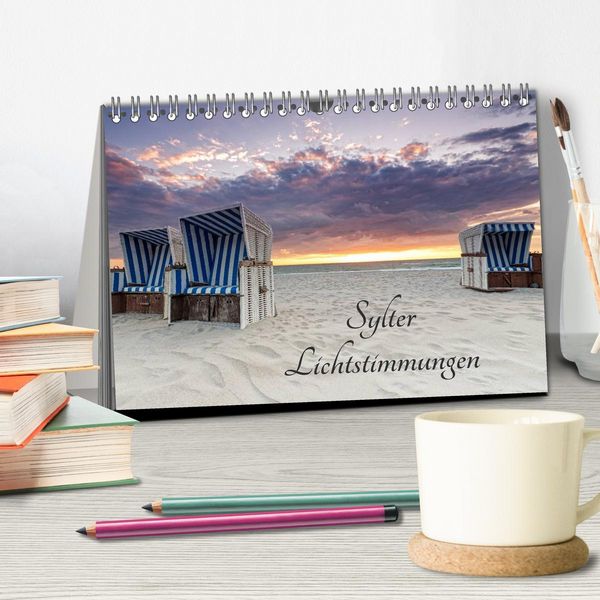 Produktbild: Sylter Lichtstimmungen (Tischkalender 2026 DIN A5 quer), CALVENDO Monatskalender