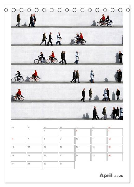 Produktbild: Wall People - Bilderserie von Eka Sharashidze (Tischkalender 2026 DIN A5 hoch), CALVENDO Monatskalender