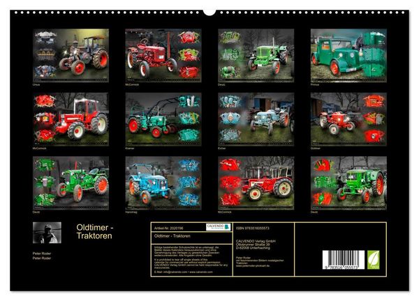 Produktbild: Oldtimer - Traktoren (hochwertiger Premium Wandkalender 2026 DIN A2 quer), Kunstdruck in Hochglanz