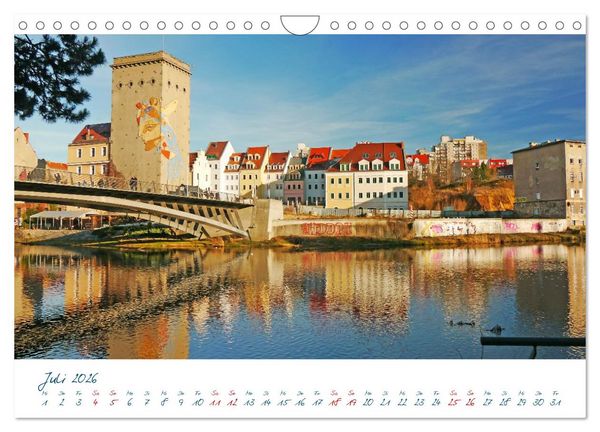 Produktbild: G&ouml;rlitz /Zgorzelec &ndash; &Uuml;ber die Nei&szlig;e nach Polen und zur&uuml;ck (Wandkalender 2026 DIN A4 quer), CALVENDO Monatskalender