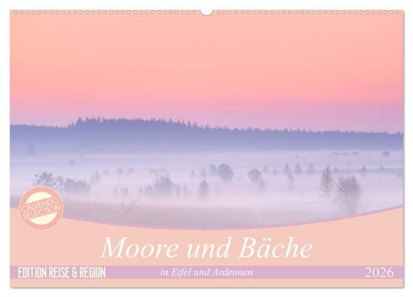 Produktbild: Moore und B&auml;che in Eifel und Ardennen (Wandkalender 2026 DIN A2 quer), CALVENDO Monatskalender