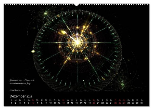 Produktbild: Zeit 2026 - Grafiken und Zitate (hochwertiger Premium Wandkalender 2026 DIN A2 quer), Kunstdruck in Hochglanz