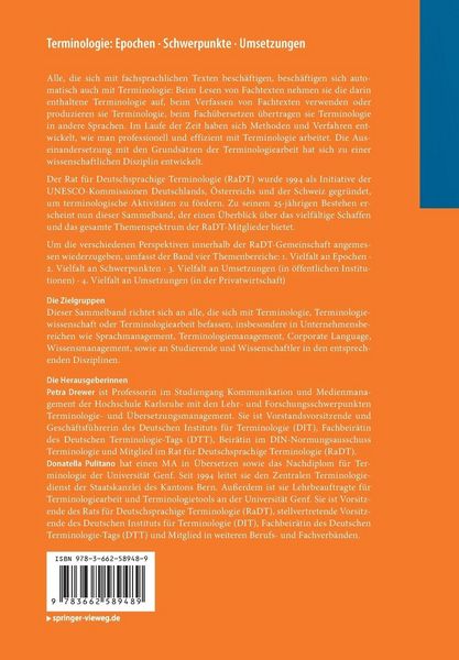 Produktbild: Terminologie : Epochen &ndash; Schwerpunkte &ndash; Umsetzungen