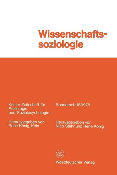 Produktbild: Wissenschaftssoziologie