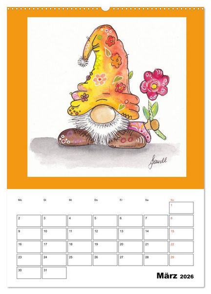 Produktbild: WichtelParade (hochwertiger Premium Wandkalender 2026 DIN A2 hoch), Kunstdruck in Hochglanz