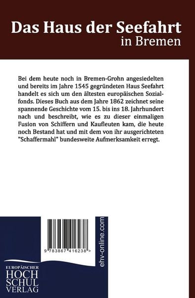 Produktbild: Das Haus Seefahrt in Bremen