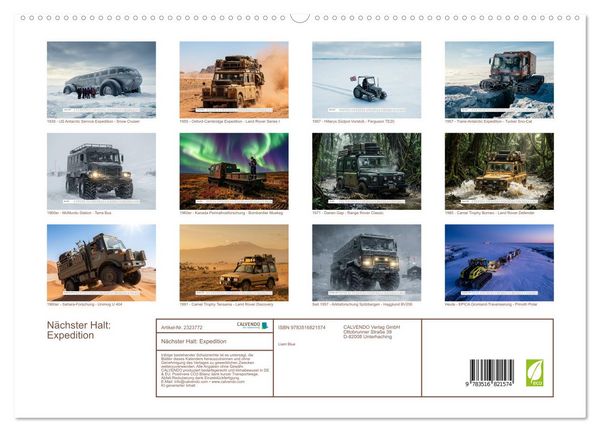 Produktbild: N&auml;chster Halt: Expedition (hochwertiger Premium Wandkalender 2027 DIN A2 quer), Kunstdruck in Hochglanz