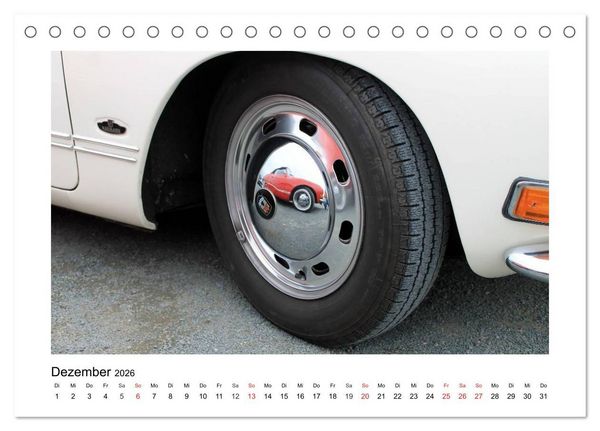 Produktbild: Eine Legende lebt, der Karmann-Ghia (Tischkalender 2026 DIN A5 quer), CALVENDO Monatskalender