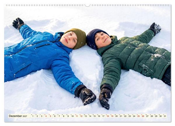 Produktbild: Unbeschwerte Jahre - Jungen zwischen Abenteuer und Freundschaft (Wandkalender 2027 DIN A2 quer), CALVENDO Monatskalender