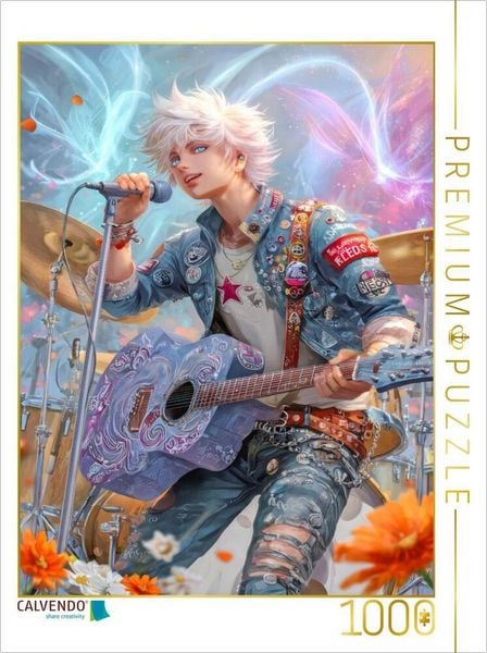 CALVENDO Puzzle Verspielte Anime Figuren | 1000 Teile Lege-Größe 64 × 48 cm Foto-Puzzle für glückliche Stunden