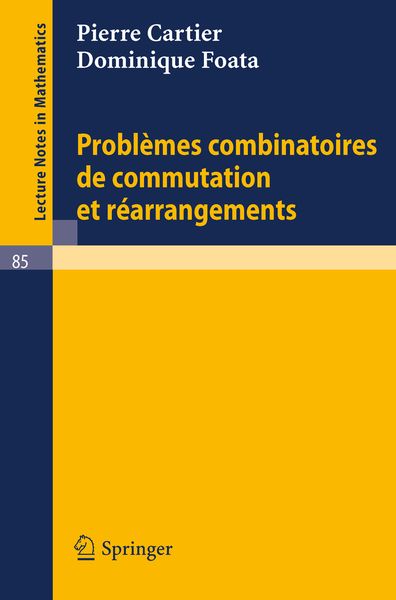 Produktbild: Problemes combinatoires de commutation et rearrangements