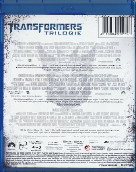 Transformers - Trilogie  [3 BRs]