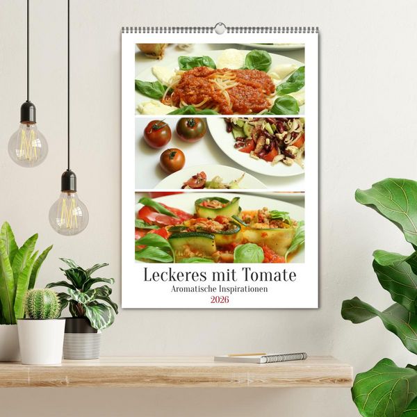 Produktbild: Leckeres mit Tomate (Wandkalender 2026 DIN A2 hoch), CALVENDO Monatskalender
