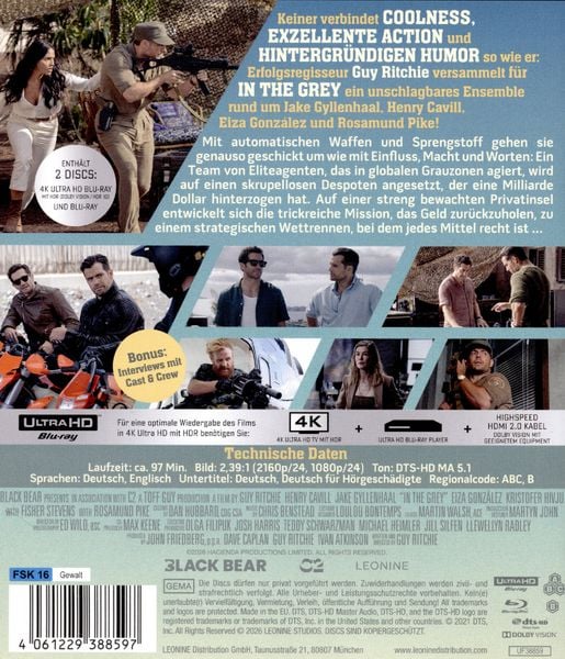 Produktbild: In the Grey (4K Ultra HD+Blu-ray)