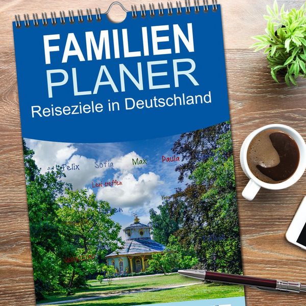 Produktbild: Familienplaner 2026 - Reiseziele in Deutschland mit 5 Spalten (Wandkalender, 21 x 45 cm) CALVENDO