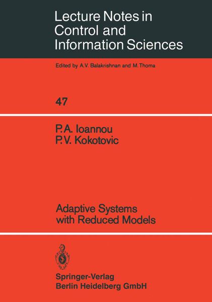 Produktbild: Adaptive Systems with Reduced Models