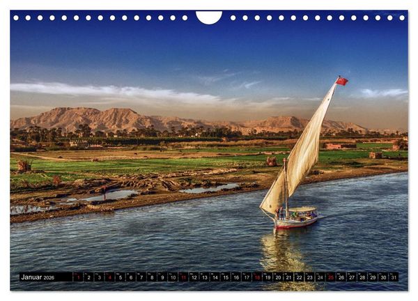 Produktbild: Abenteuer auf dem Nil. Eine Reise von Luxor nach Abu Simbel (Wandkalender 2026 DIN A4 quer), CALVENDO Monatskalender