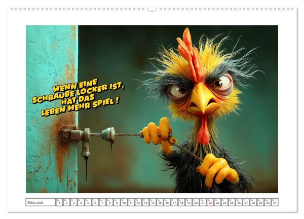 Produktbild: Tierisch gute Redensarten (Wandkalender 2026 DIN A2 quer), CALVENDO Monatskalender