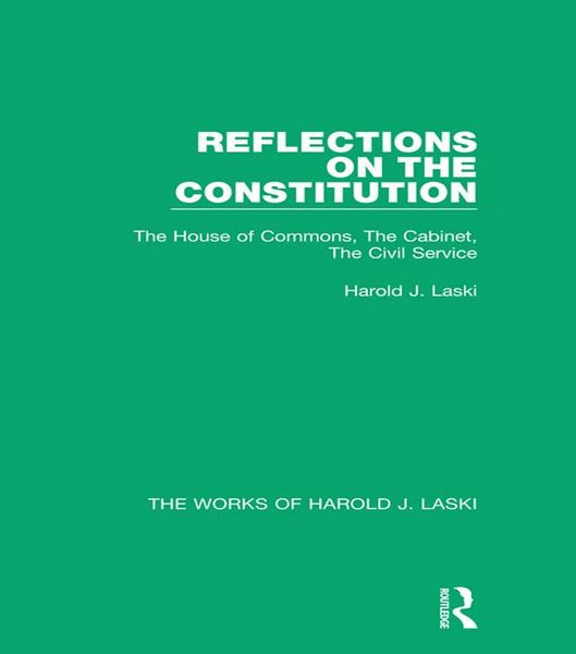Produktbild: Reflections on the Constitution (Works of Harold J. Laski)