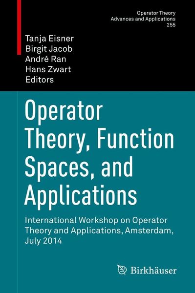 Produktbild: Operator Theory, Function Spaces, and Applications