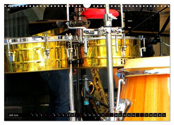 Produktbild: Percussion - Rhythmus im Blut (Wandkalender 2026 DIN A3 quer), CALVENDO Monatskalender