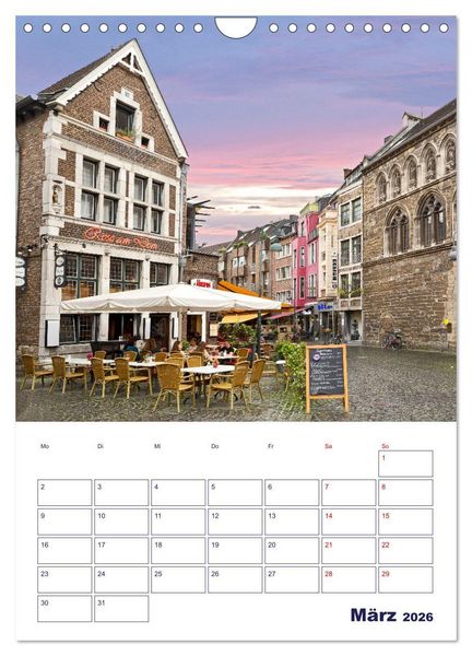 Produktbild: Zauberhaftes Aachen (Wandkalender 2026 DIN A4 hoch), CALVENDO Monatskalender