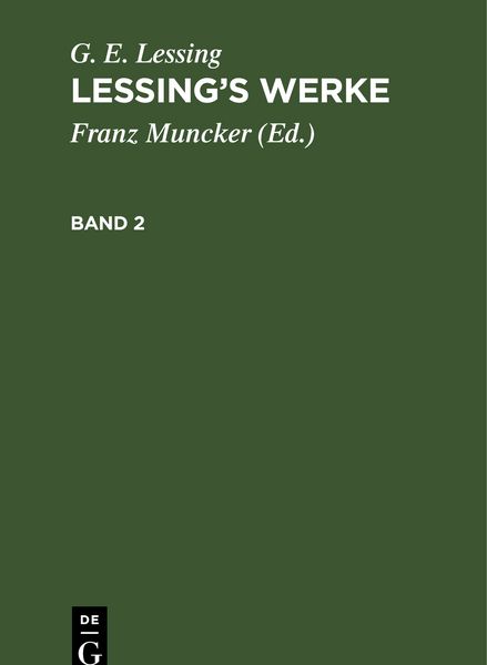 Produktbild: Lessing&rsquo;s Werke. Band 2