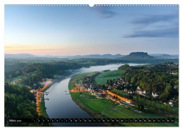 Produktbild: Wundersch&ouml;nes Elbsandsteingebirge (Wandkalender 2026 DIN A2 quer), CALVENDO Monatskalender