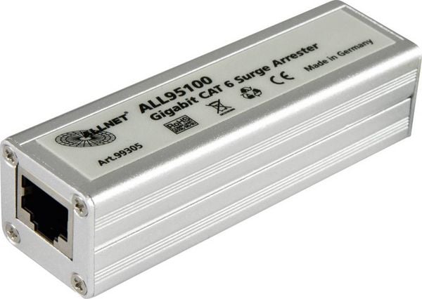 Produktbild: Allnet ALL95100 LAN &Uuml;berspannungsschutz 10/100/1000 1 St.