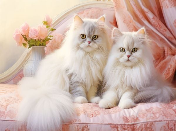 Produktbild: CALVENDO Puzzle Katzen im Pastell-Stil | 2000 Teile Lege-Gr&ouml;&szlig;e 90x67cm Foto-Puzzle f&uuml;r gl&uuml;ckliche Stunden