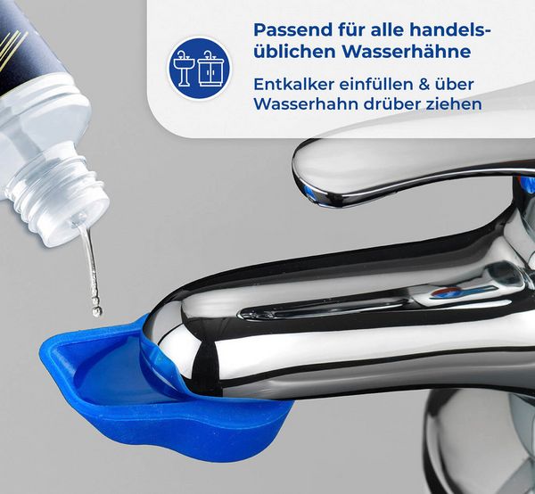 Produktbild: Anti-Kalk-Caps und Entkalkungsgel, 4-teiliges Set, mit frischem Zitrusduft