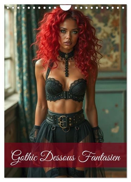 Produktbild: Gothic Dessous Fantasien (Wandkalender 2027 DIN A4 hoch), CALVENDO Monatskalender