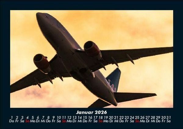 Produktbild: Flugzeuge 2026 Fotokalender DIN A5