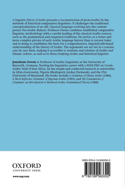 Produktbild: A Linguistic History of Arabic
