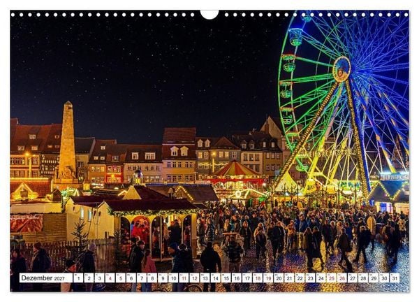 Produktbild: Mein Erfurt - Hier bin ch zu Hause (Wandkalender 2027 DIN A3 quer), CALVENDO Monatskalender
