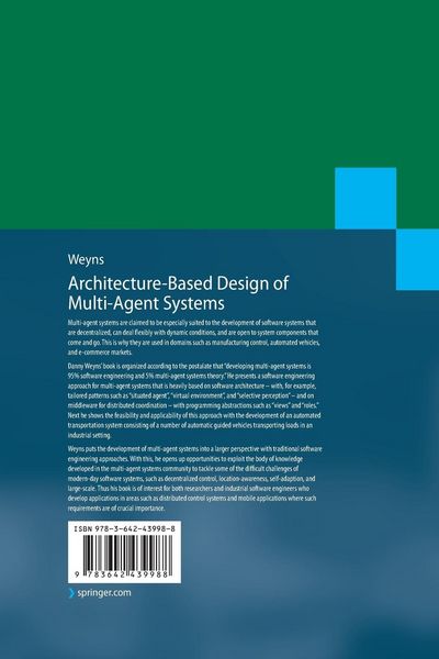 Produktbild: Architecture-Based Design of Multi-Agent Systems