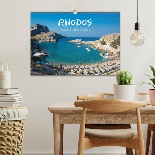 Produktbild: Rhodos - Traumhafter S&uuml;den (Wandkalender 2026 DIN A3 quer), CALVENDO Monatskalender