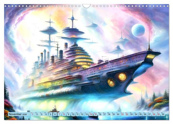 Produktbild: Gigantic ships - Journey into the future (Wall Calendar 2026 DIN A3 landscape), CALVENDO 12 Month Wall Calendar