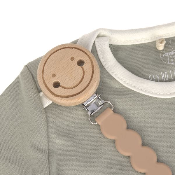 Produktbild: Soother Holder Wood/Silicone Tiny Smile maple