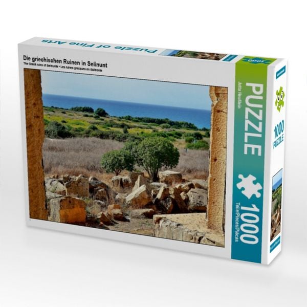 CALVENDO Puzzle Die griechischen Ruinen in Selinunt | 1000 Teile Lege-Größe 64x48cm Foto-Puzzle für glückliche Stunden