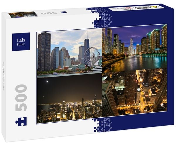 Produktbild: Lais Puzzle Collage Chicago 500 Teile