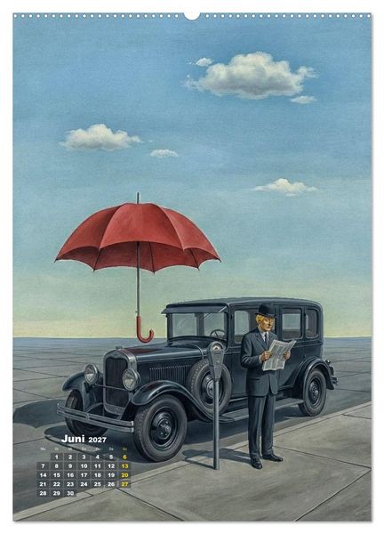 Produktbild: Dali und Magritte: zwei surreale Wirklichkeiten (Wandkalender 2027 DIN A2 hoch), CALVENDO Monatskalender