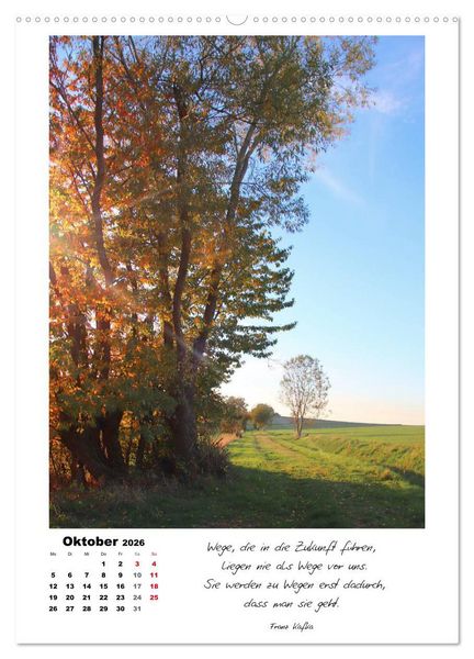 Produktbild: Wege durchs Jahr - Spazierg&auml;nge im sch&ouml;nen Nordhessen (Wandkalender 2026 DIN A2 hoch), CALVENDO Monatskalender