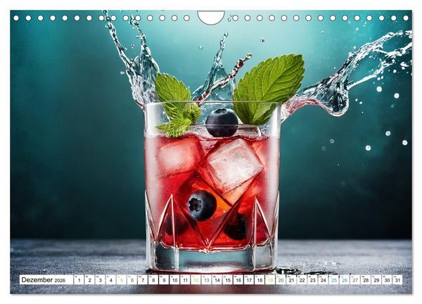 Produktbild: Dein Monat dein Cocktail (Wandkalender 2026 DIN A4 quer), CALVENDO Monatskalender
