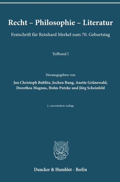 Produktbild: Recht &ndash; Philosophie &ndash; Literatur.